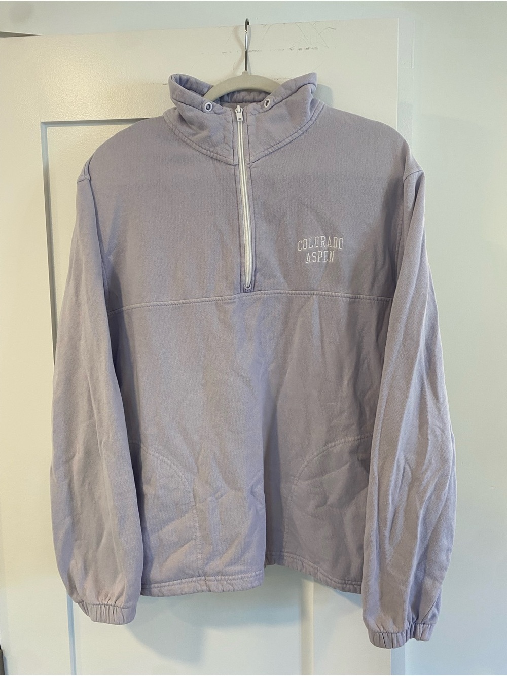 Brandy Melville Lavender Zip Sweatshirt (John Gait) One Size (fits like medium)